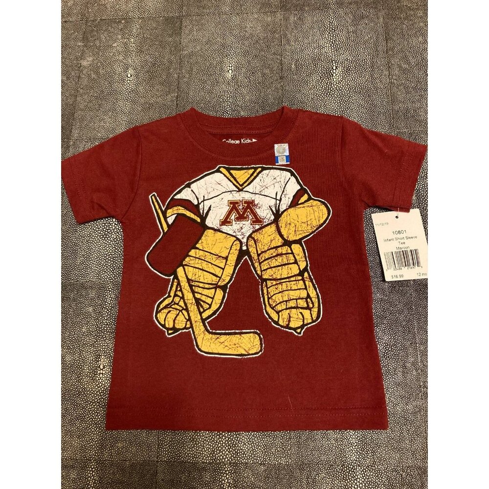 College Kids Gophers Goalie Tee 12 Mos NWT